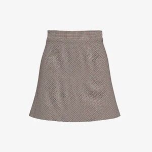 HOUSE OF CB Woven Mini Skirt - Brown (Size S)